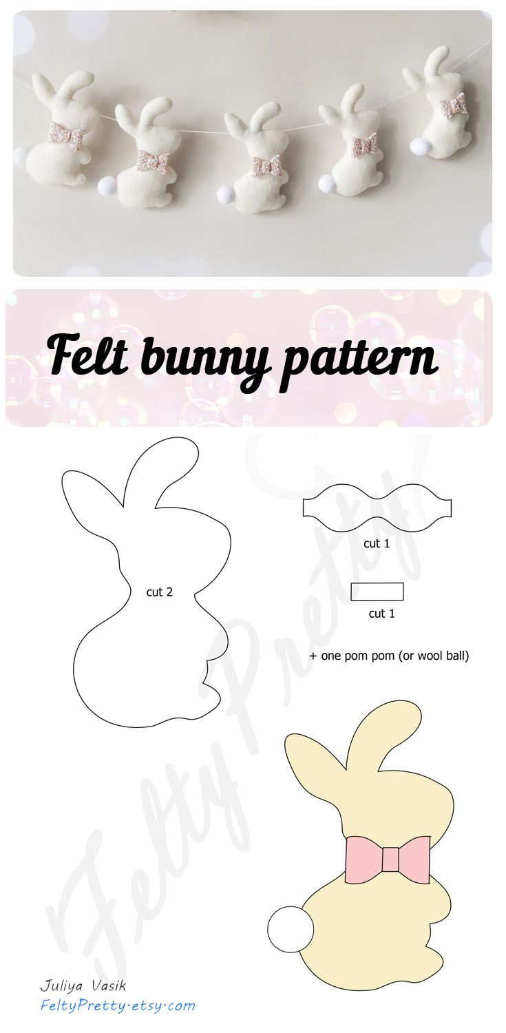 Free Pattern, Bunny Pattern, Bunny Template, Free Sewing Pattern throughout Printable Free Bunny Sewing Pattern