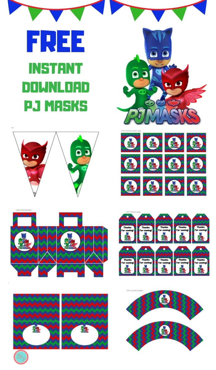 Free Pj Masks Party Printable - Magical Printable in Pj Masks Free Printables