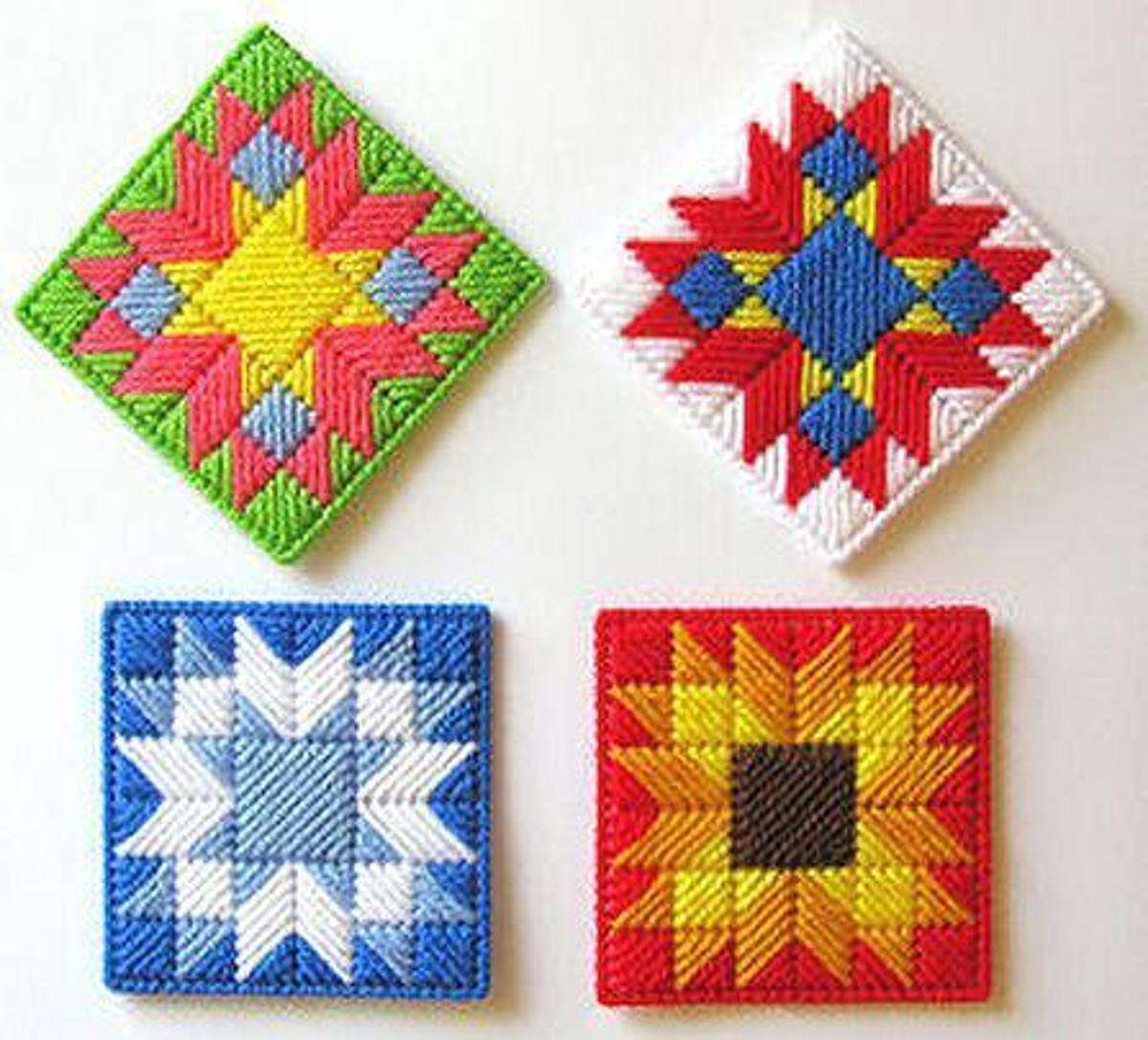 Free Plastic Canvas Patterns in Free Printable Plastic Canvas Coaster Patterns