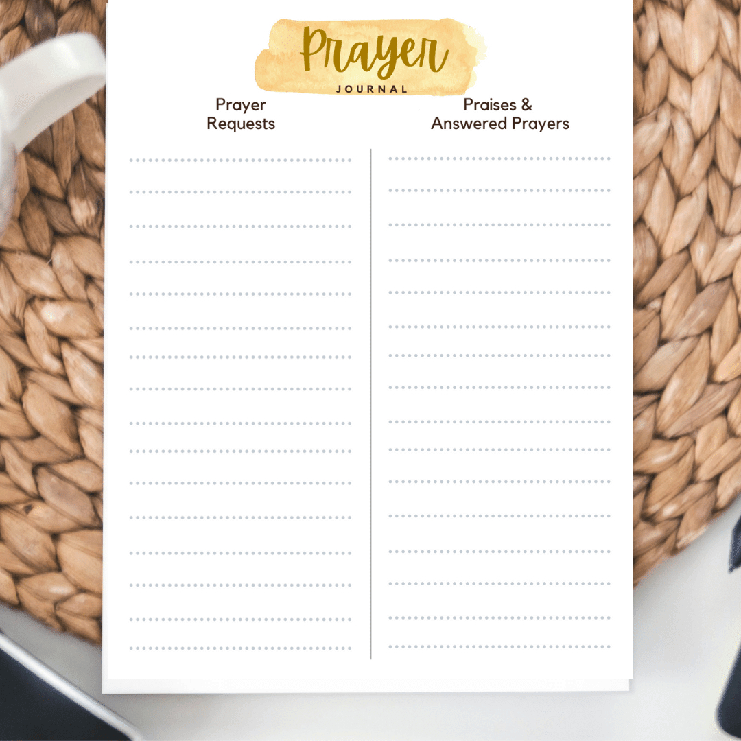 Free Prayer Journal Pages for Free Printable Prayer Journal Sheets