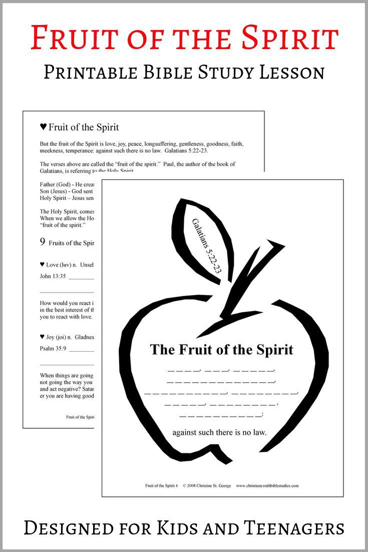 Free Printable Bible Study Lesson For Kids &amp;amp; Teens pertaining to Free Printable Family Bible Study Lessons