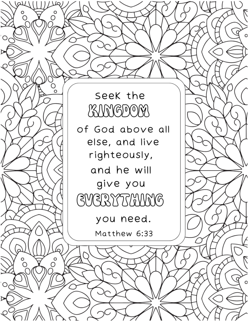 Free Printable Bible Verse Coloring Pages - Out Upon The Waters inside Free Printable Bible Studies For Senior Adults