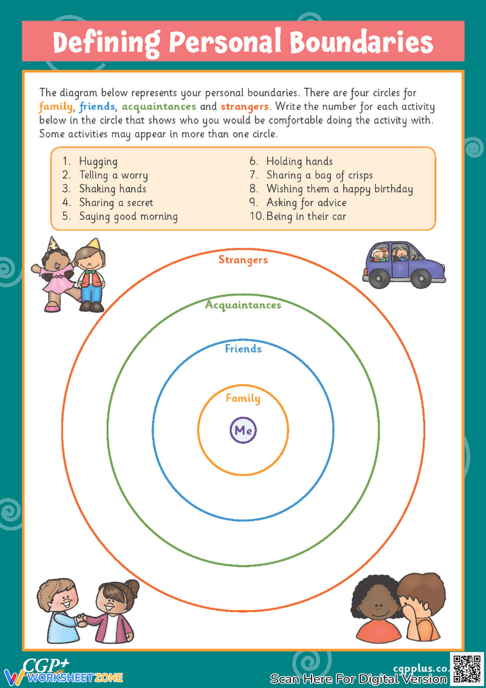 Free Printable Boundaries Worksheets For Students - Worksheets Library with Free Printable Personal Space Worksheets