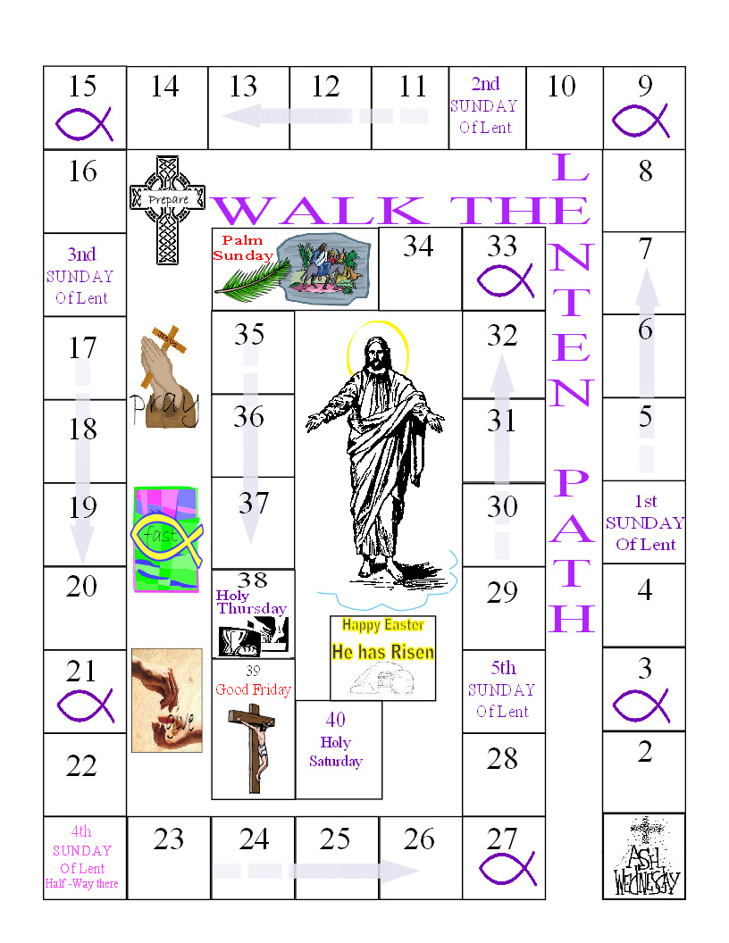 Free Printable Calendars For Lent And Easter in Free Printable Lent Calendar