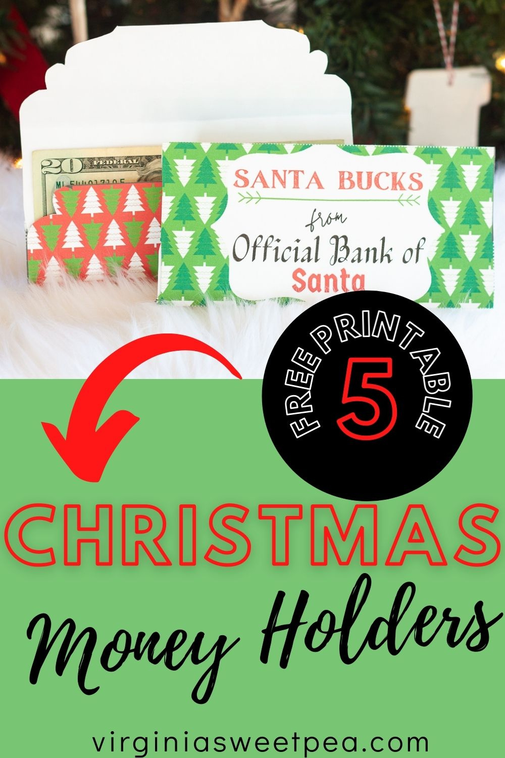 Free Printable Christmas Money Holders - Sweet Pea within Free Printable Christmas Money