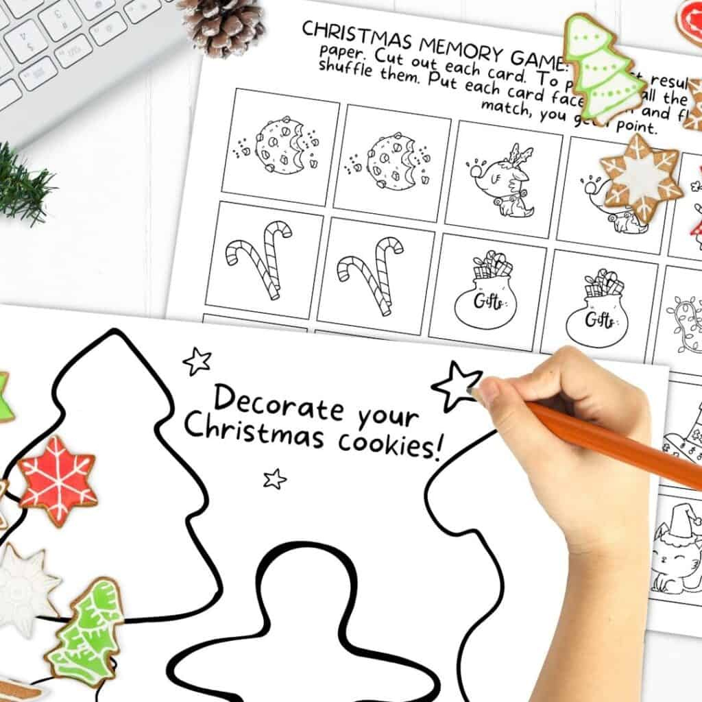 Free Printable Christmas Placemats For Kids • Mindfulmazing in Free Printable Christmas Placemats