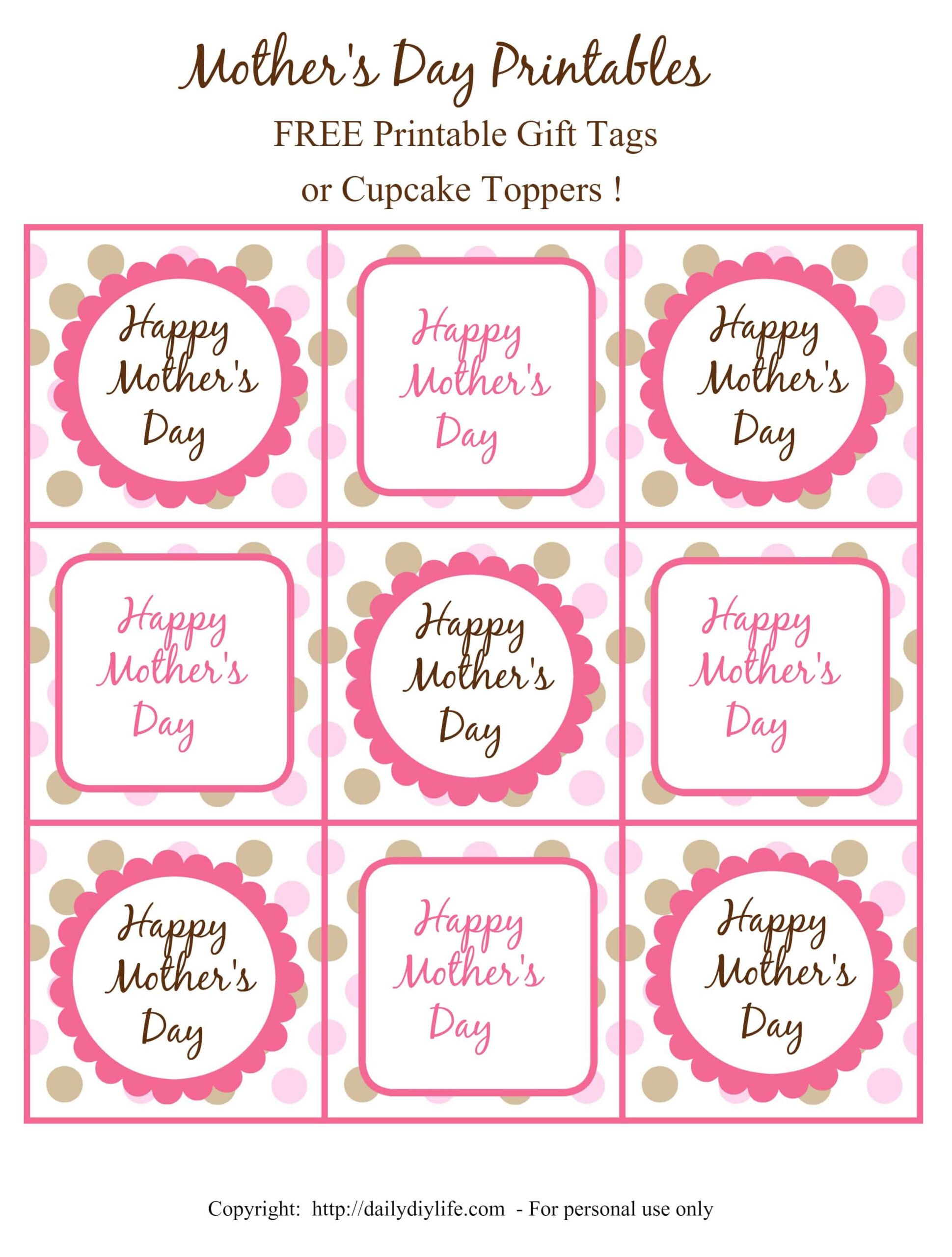 Free Printable Clearance Mothers Day Tags inside Free Printable Mother&amp;amp;#039;s Day Tags