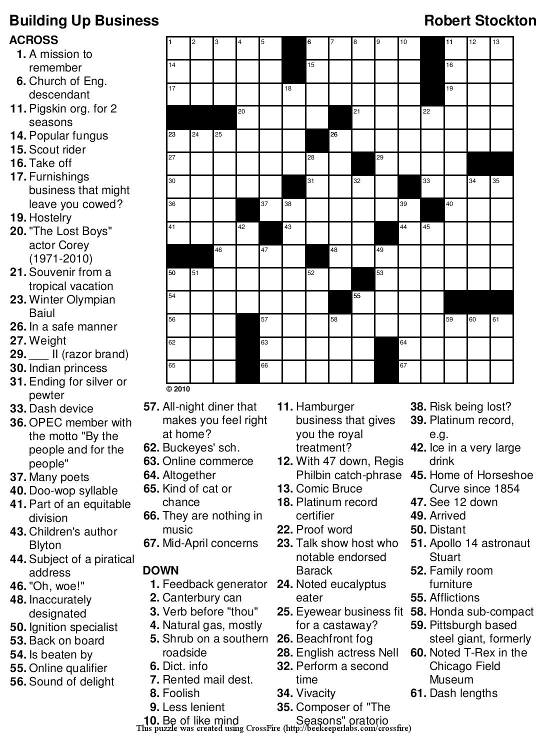 Free Printable Crossword Puzzles Usa Today - Worksheets Library within Free Printable Crossword Puzzles USA Today