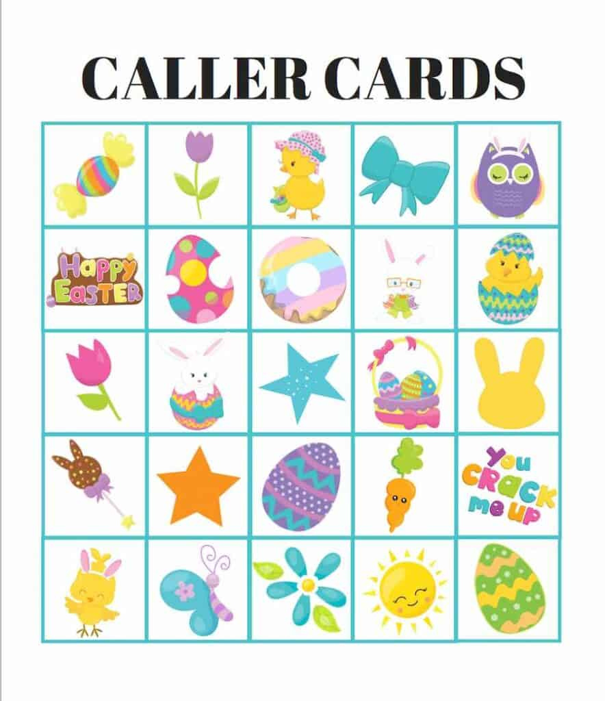 Free Printable Easter Bingo Cards regarding Free Printable Easter Bingo Cards