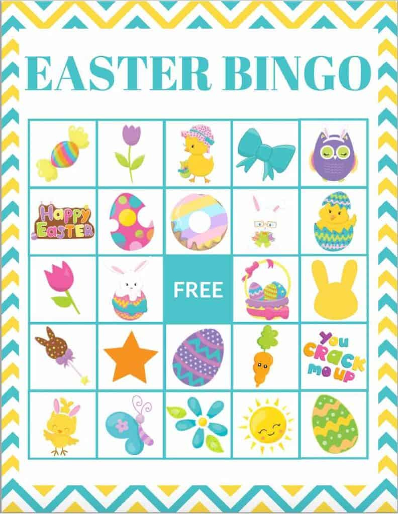 Free Printable Easter Bingo Cards with Free Printable Easter Bingo Cards Family