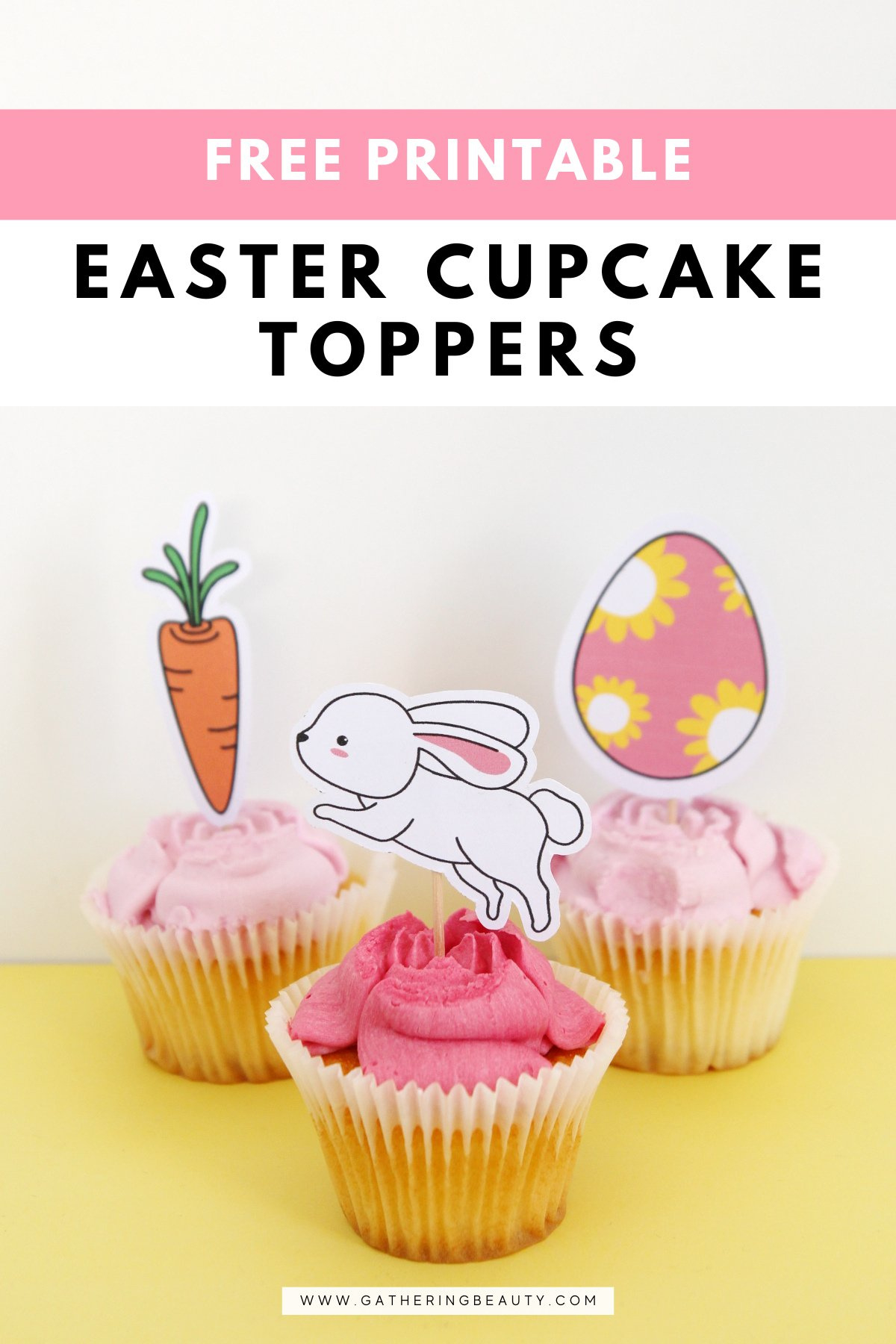 Free Printable Easter Cupcake Toppers — Gathering Beauty pertaining to Free Printable Easter Cupcake Toppers