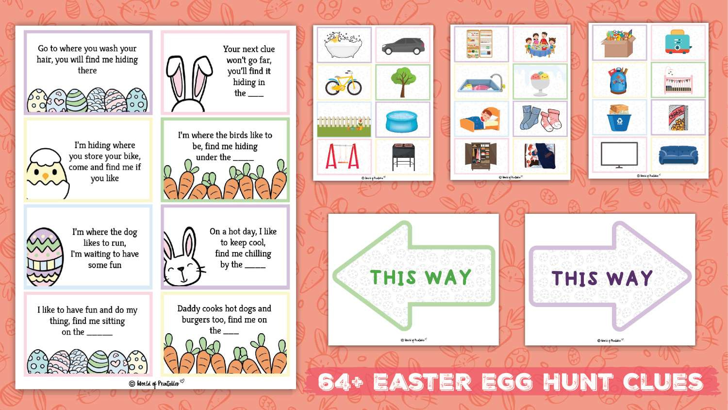 Free Printable Easter Egg Hunt Clues - World Of Printables throughout Free Printable Easter Egg Hunt Signs