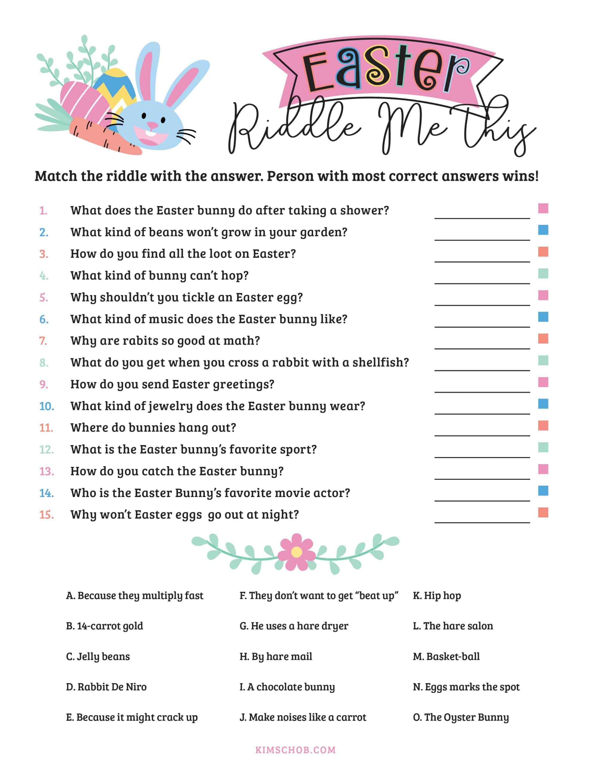 Free Printable Easter Games For Kids - Kim Schob with Printable Easter Games For Adults