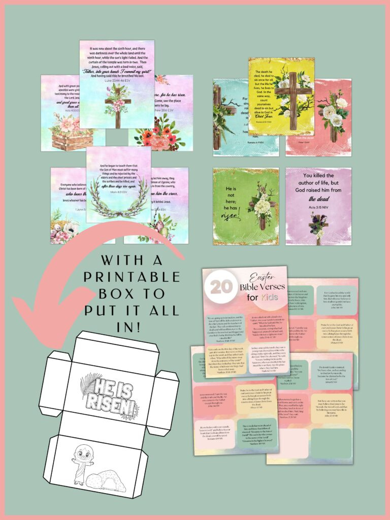 Free Printable Easter Memory Verses | Healing Home regarding Free Printable Easter Bible Verses