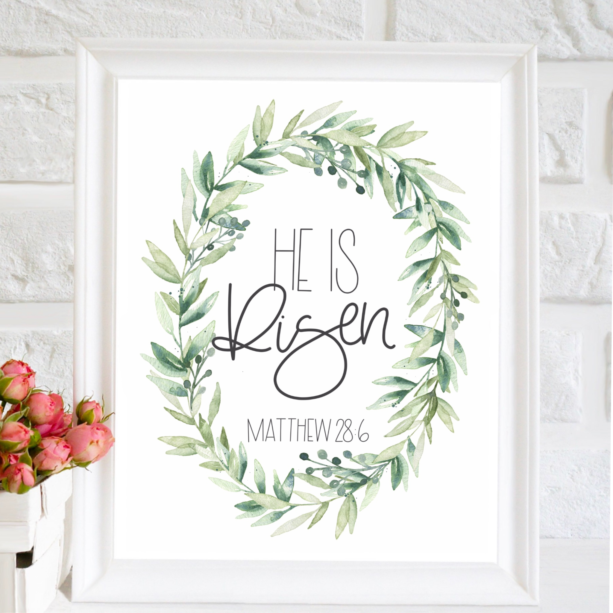 Free Printable - Easter Prints! | All Things Thrifty intended for He Is Risen Free Printable