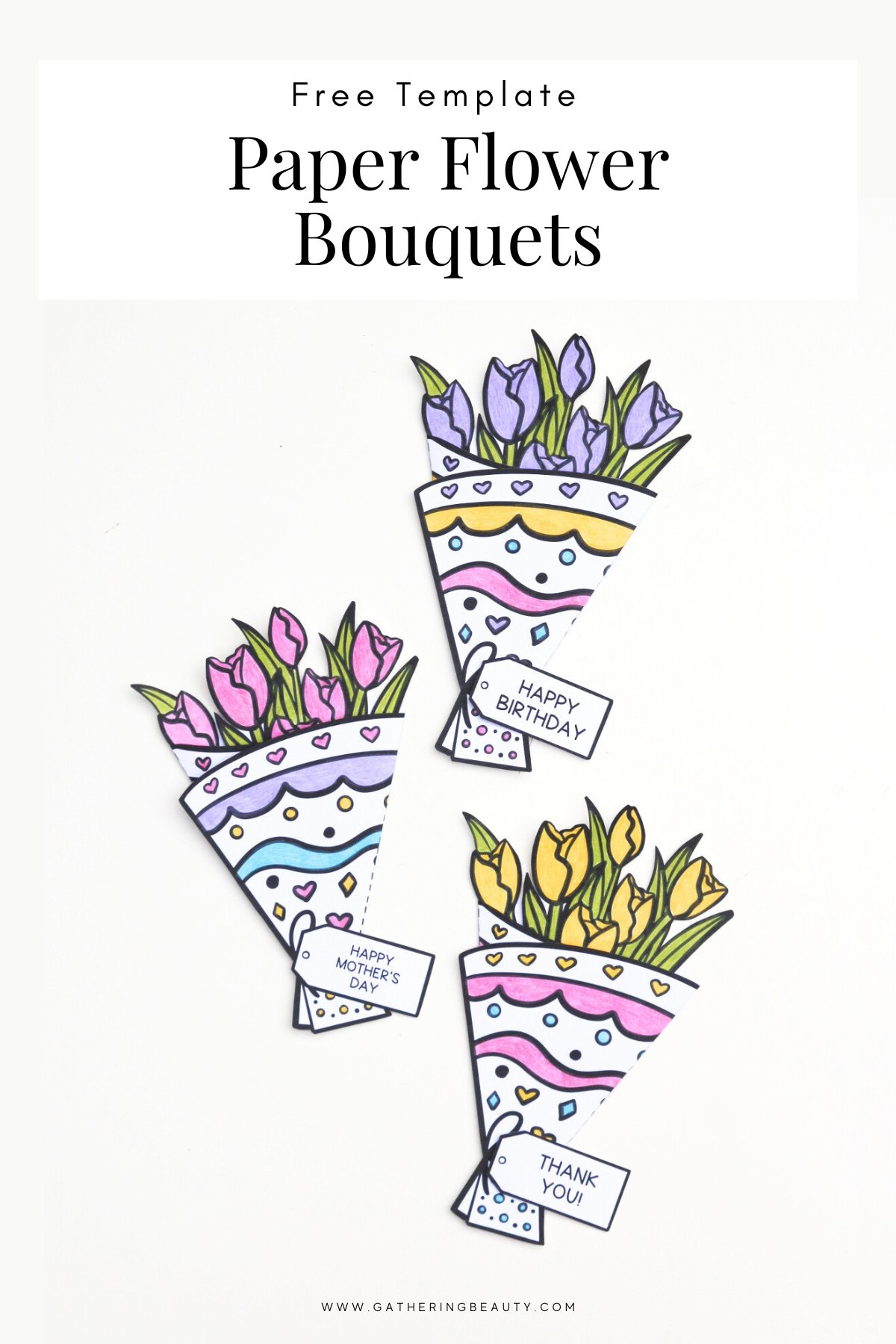 Free Printable Flower Bouquet — Gathering Beauty for Printable Bouquet of Flowers