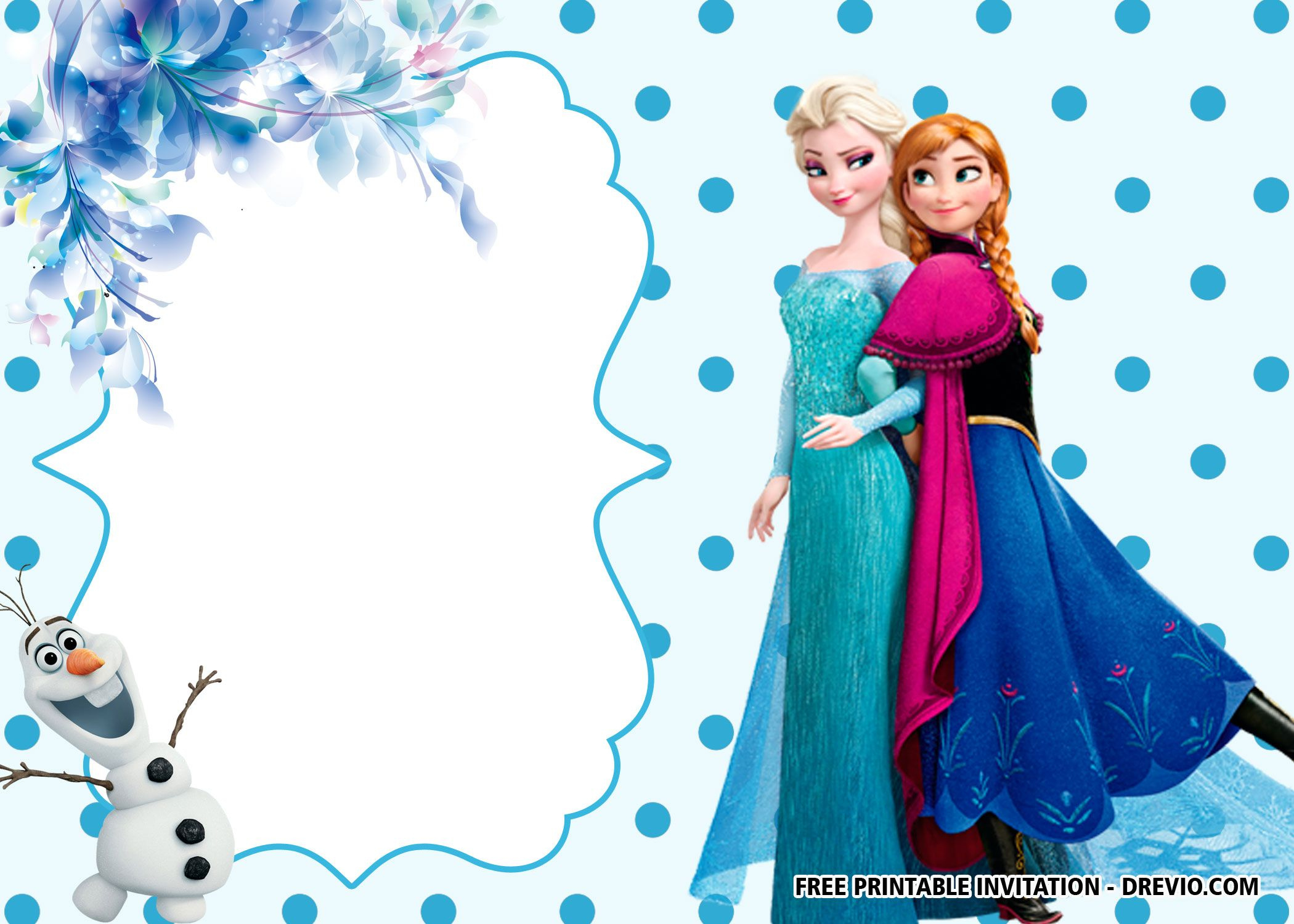 Free Printable Frozen Anna And Elsa Invitation Templates within Free Frozen Birthday Invitation Printables