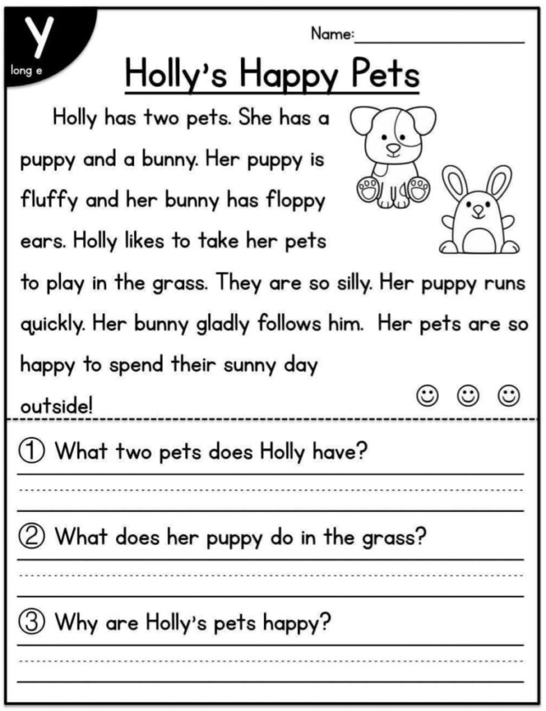 Free Printable Kindergarten Reading Worksheets - Activity School in Reading Worksheets Printable For For Kids