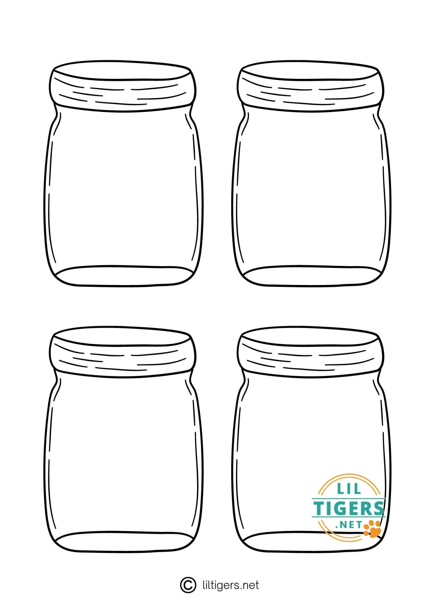 Free Printable Mason Jar Templates - Lil Tigers Lil Tigers within Mason Jar Free Printable