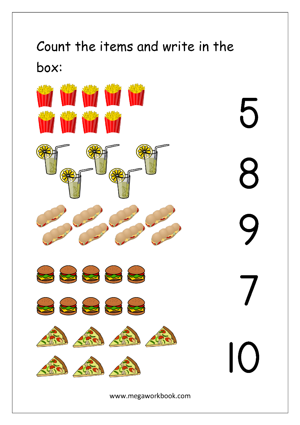 Free Printable Number Matching Worksheets For Kindergarten And with Number Match Worksheet Printable