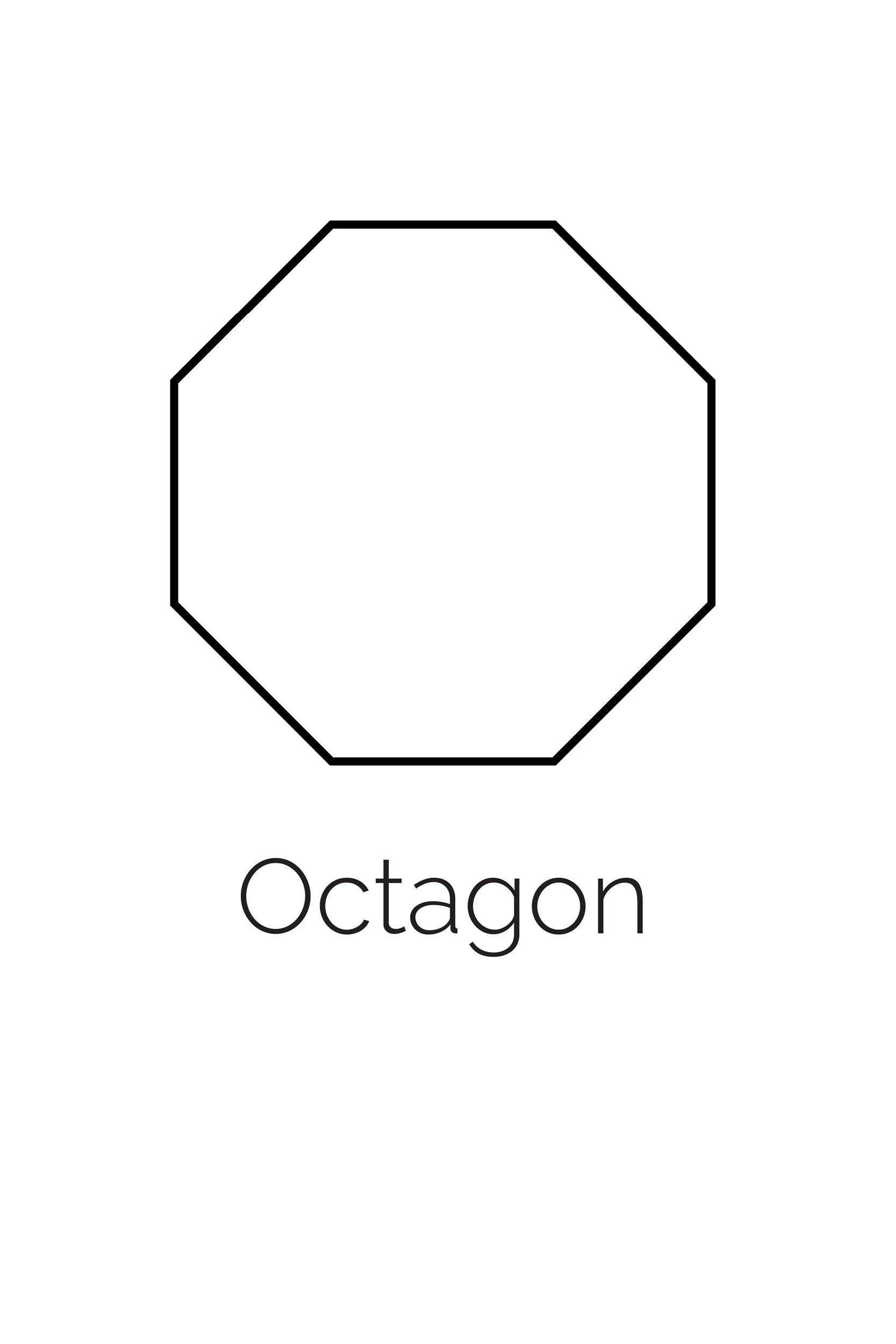 Free Printable Octagon Shape in Free Printable Octagon Worksheets For Preschoolers