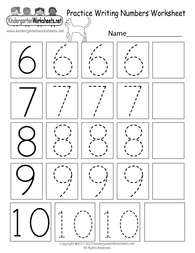 Free Printable Practice Writing Numbers Worksheet throughout Practice Writing Numbers Worksheet Printable