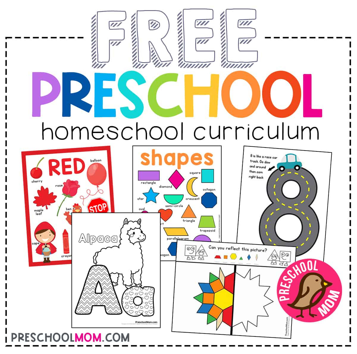 Free Printable Preschool Worksheets - Preschool Mom for Printable Worksheets For Preschoolers