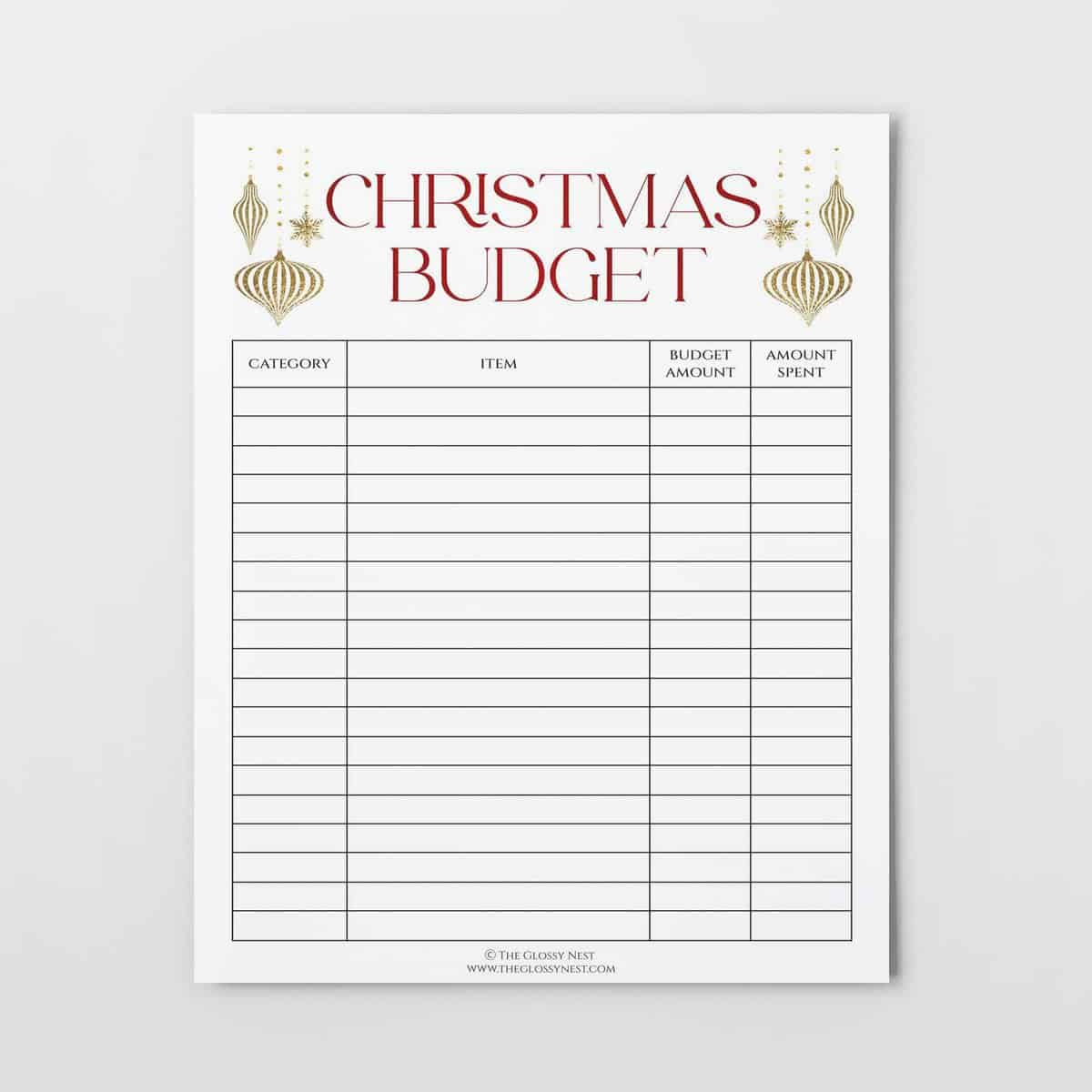 Free Printable!} Save Money With This Christmas Budget Printable throughout Free Printable Christmas Budget Planner