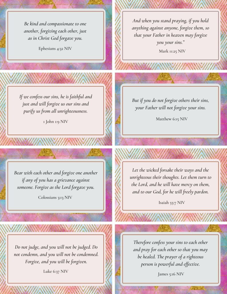 Free Printable Scripture Cards with Free Printable Prayer Cards For Adults