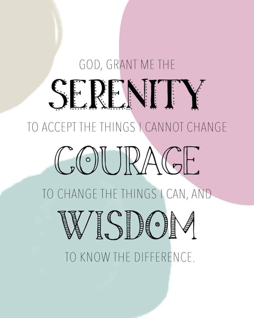 Free Printable Serenity Prayer Wall Art - My Printable Faith in Full Serenity Prayer Printable Free