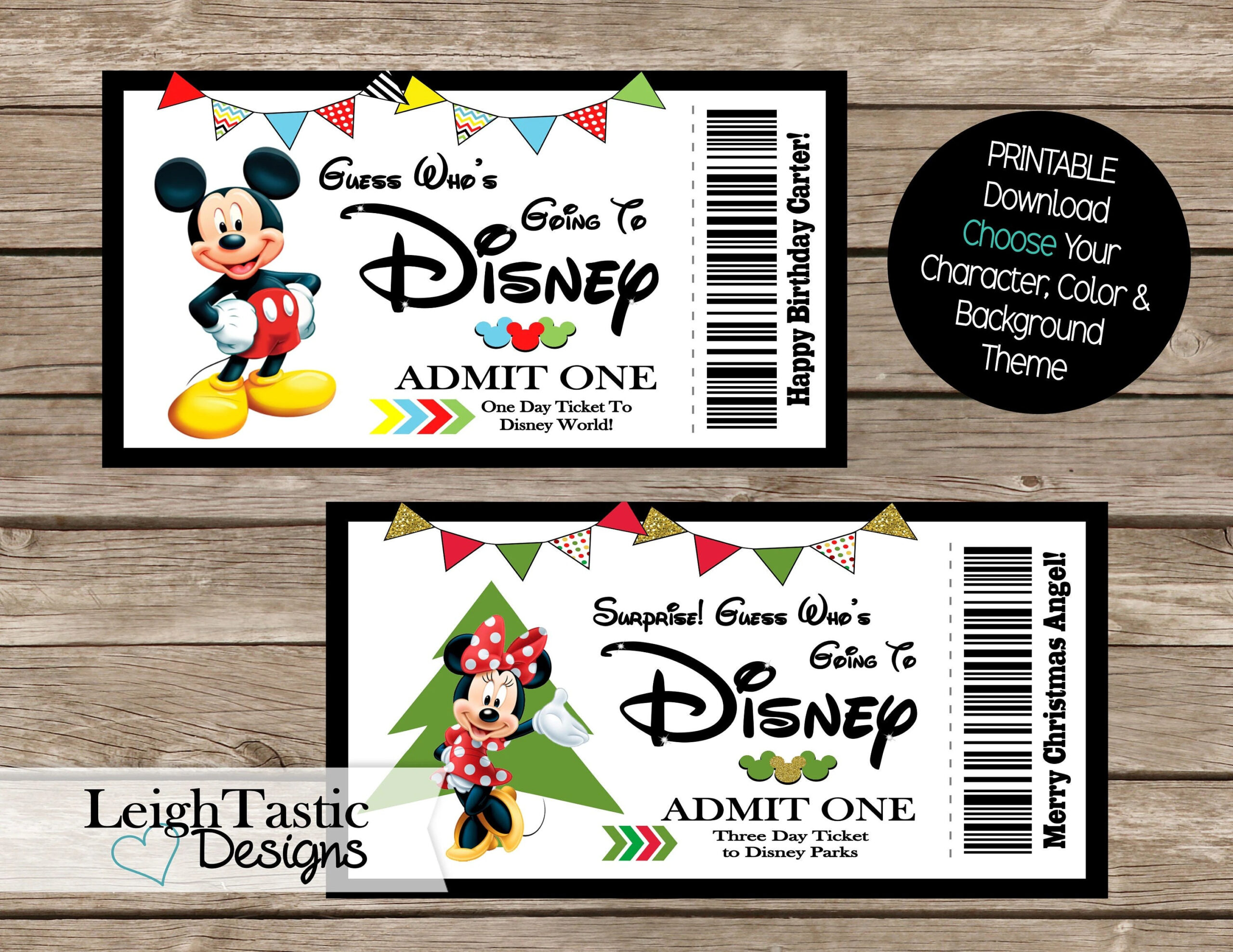 Free Printable Surprise Disney Tickets with Free Printable Disney Boarding Pass