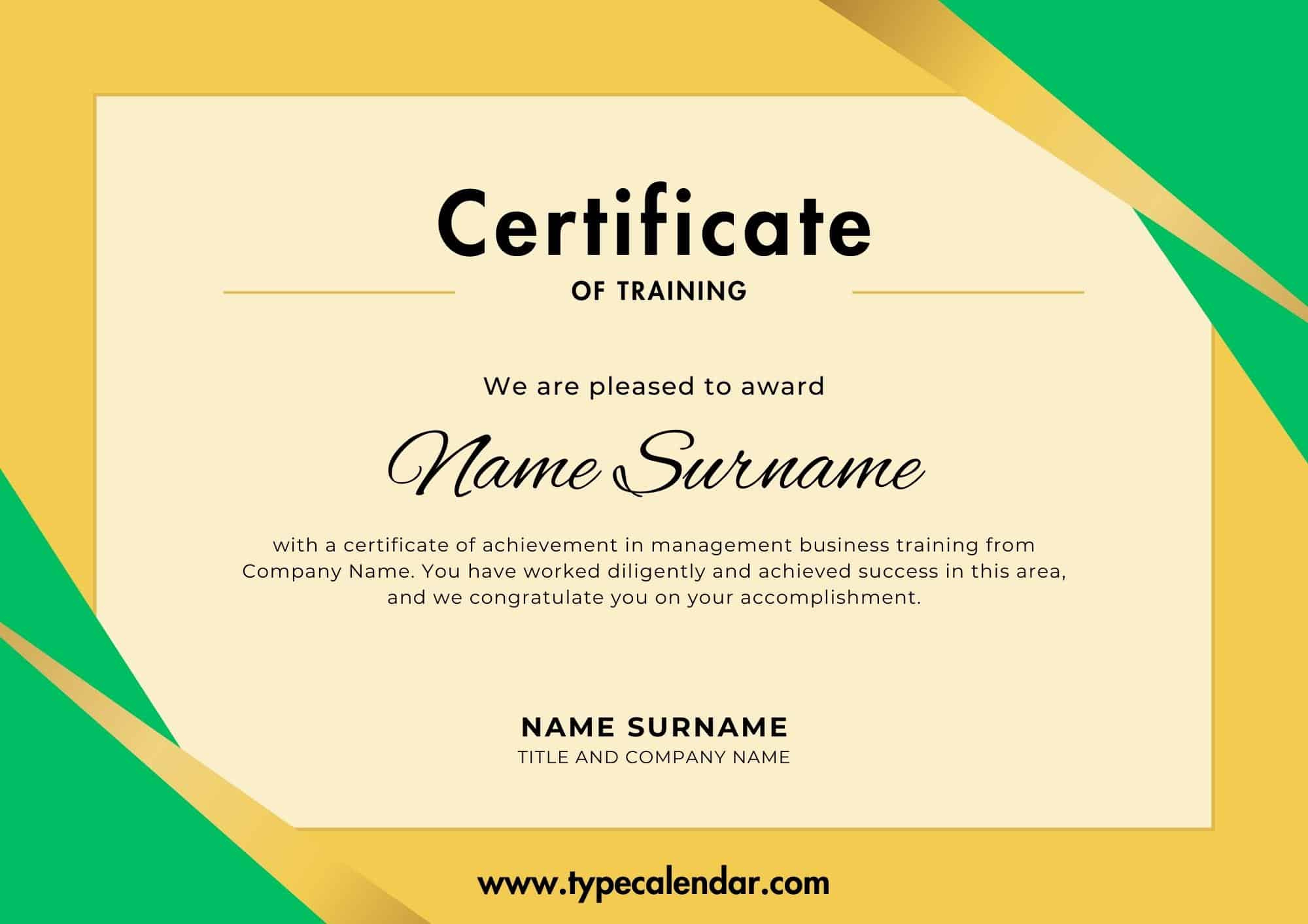 Free Printable Training Certificate Templates [Word, Pdf] Forklift for Free Printable Forklift License
