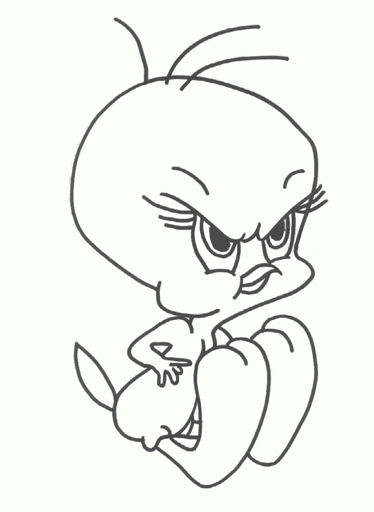 Free Printable Tweety Bird Coloring Pages For Kids pertaining to Tweety Bird Coloring Pages Printable Free