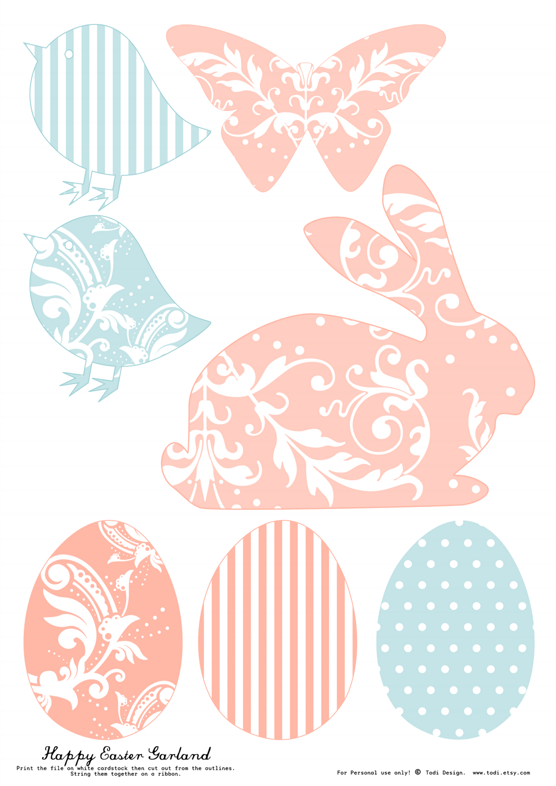 Free Printables For Easter Decoration inside Free Printable Easter Decor