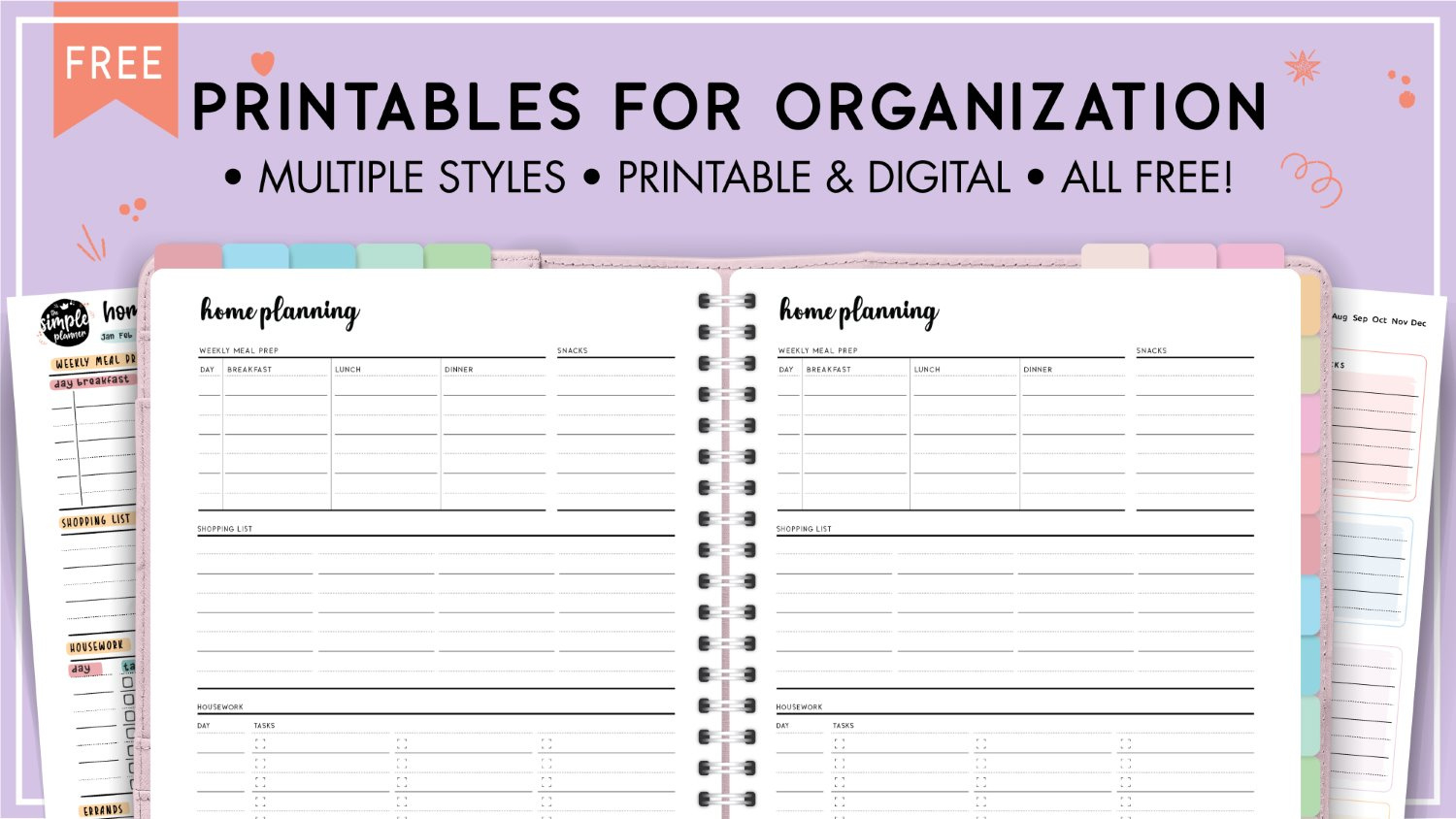 Free Printables Organization Friendly - Your Home Made Easy in Free Home Organisation Printables