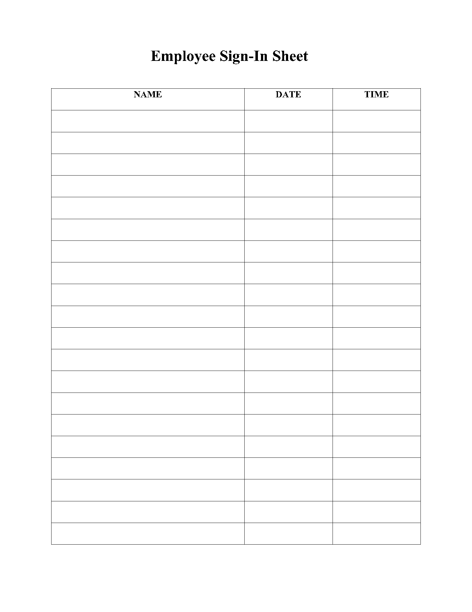 Free Sign In/Up Sheet Templates | Pdf | Cocosign for Free Printable Sign In Sheet Template