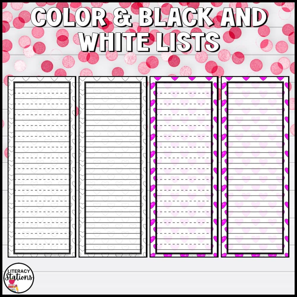 Free Valentines Writing Paper - Literacy Stations inside Free Printable Valentine Writing Paper
