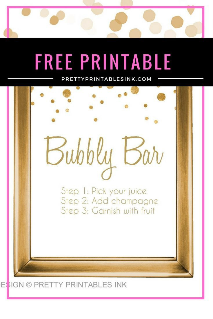 Freebie Friday - Bubbly Bar Sign - Pretty Printables Ink with regard to Bubbly Bar Sign Printable Free