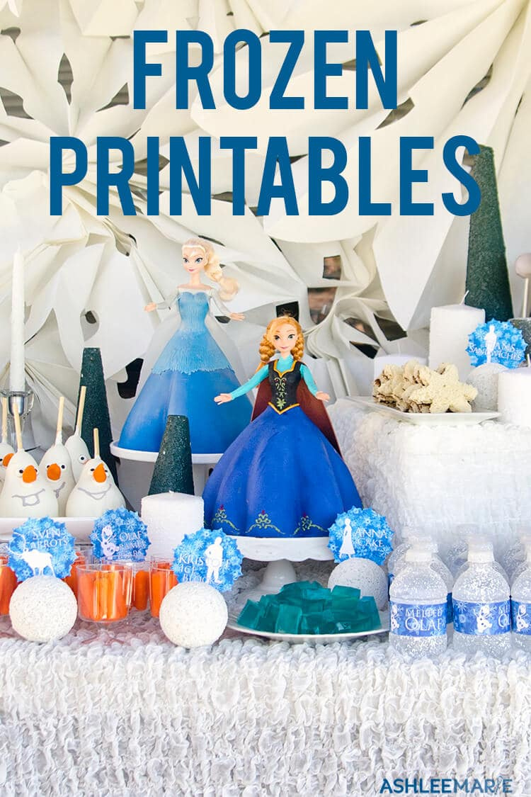 Frozen Birthday Party Printables - Ashlee Marie - Real Fun With with Free Printables For Frozen Party