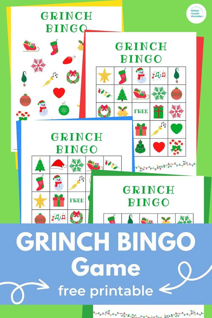 Fun Grinch Bingo Printable Game in Grinch Bingo Free Printable