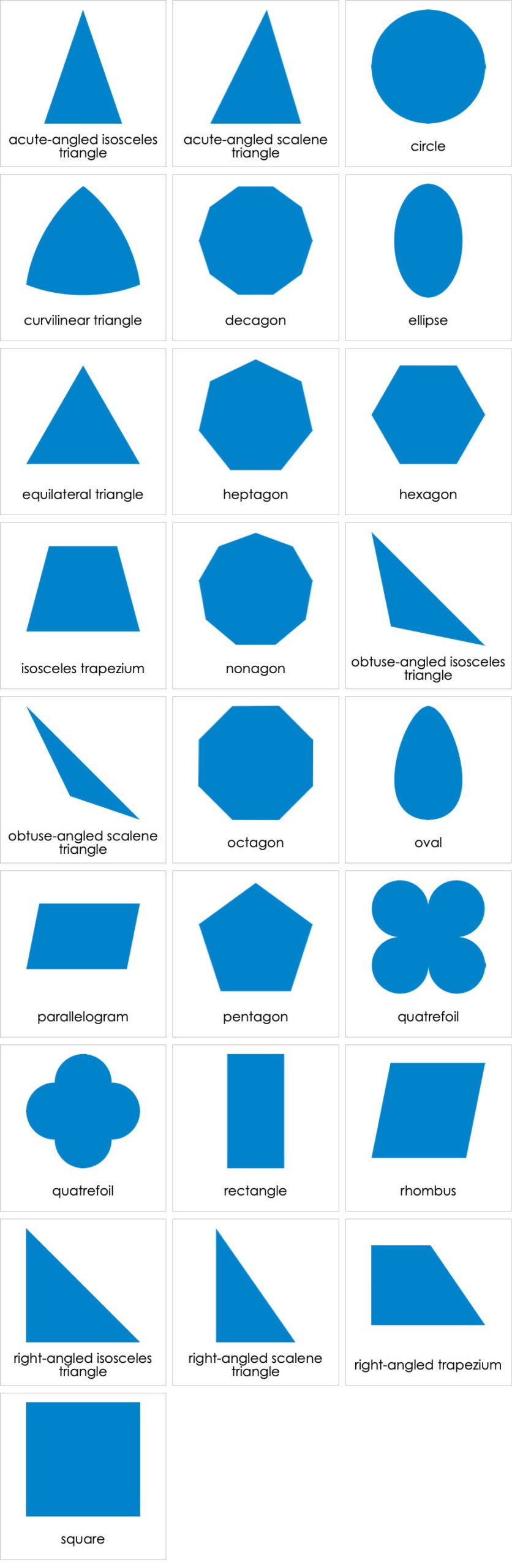 Geometric Shapes | Ami Digital in Geometric Solids Montessori Free Printables