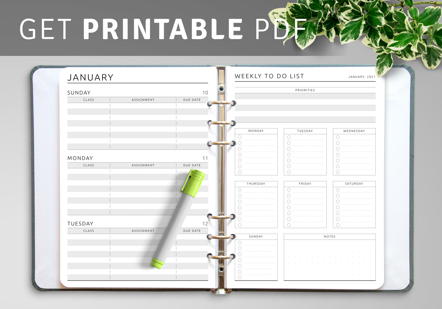 Get 2025 - 2026 Happy Planner Inserts Printable Pdf in Free Printables Happy Planner