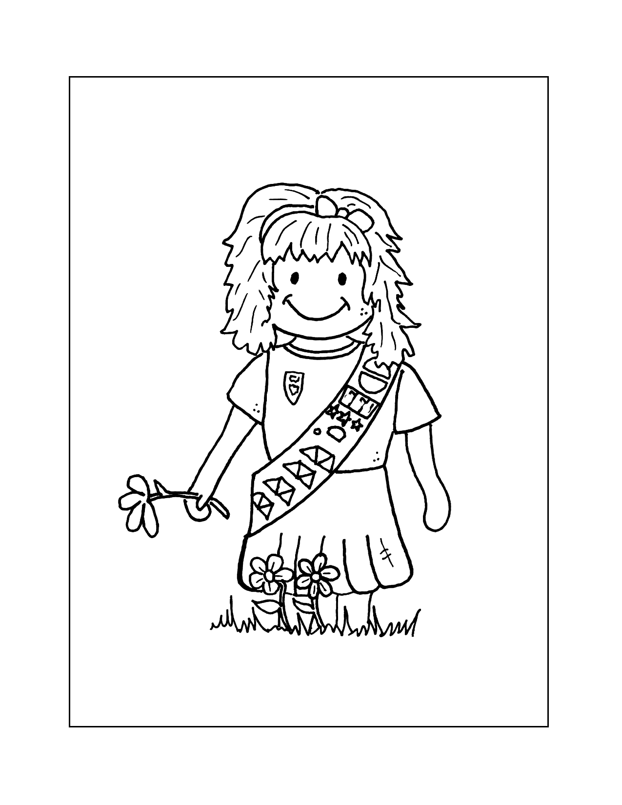 Girl Scout Coloring Pages – Printable Coloring Pages. Free within Free Printable Girl Scout Brownie Coloring Pages