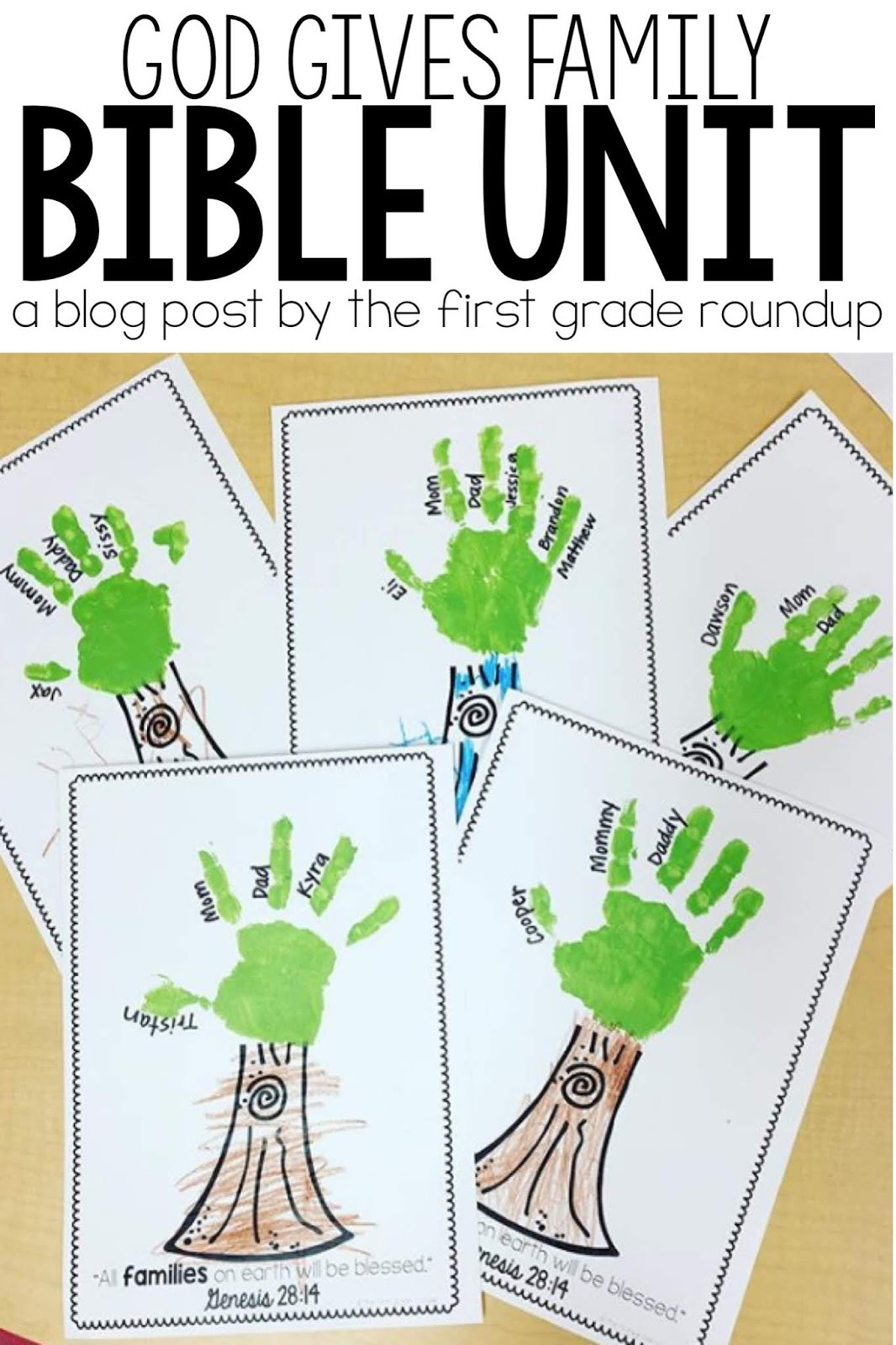 God Gives Family - The First Grade Roundup in Free Printable Family Bible Study Lessons