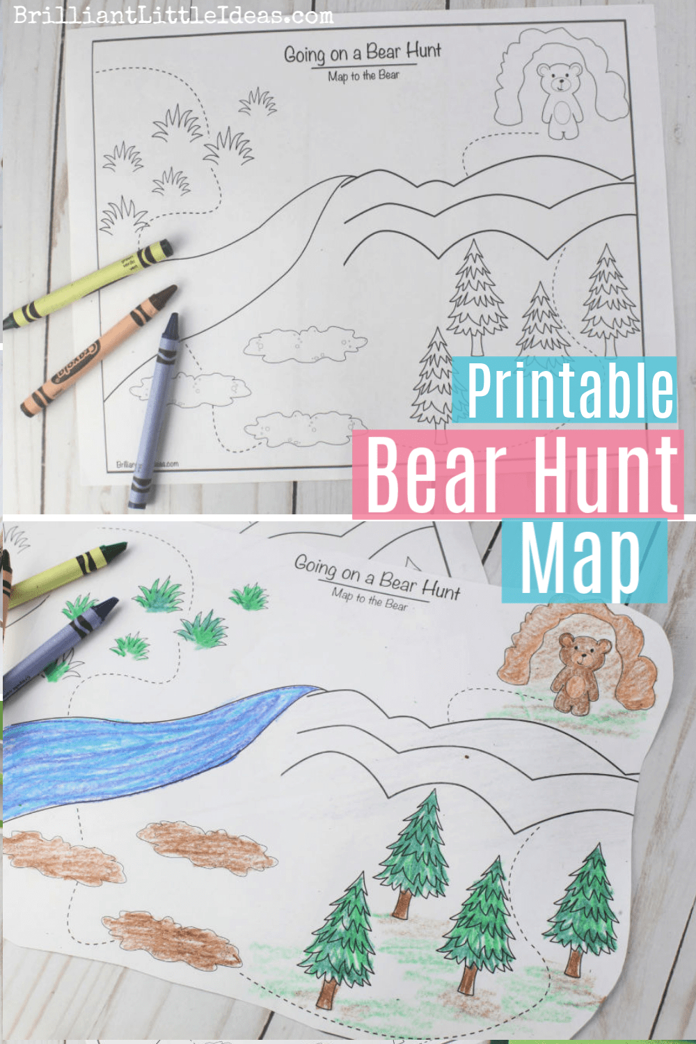 Going On A Bear Hunt Printable Map | Brilliant Little Ideas with Going On A Bear Hunt Printable Book