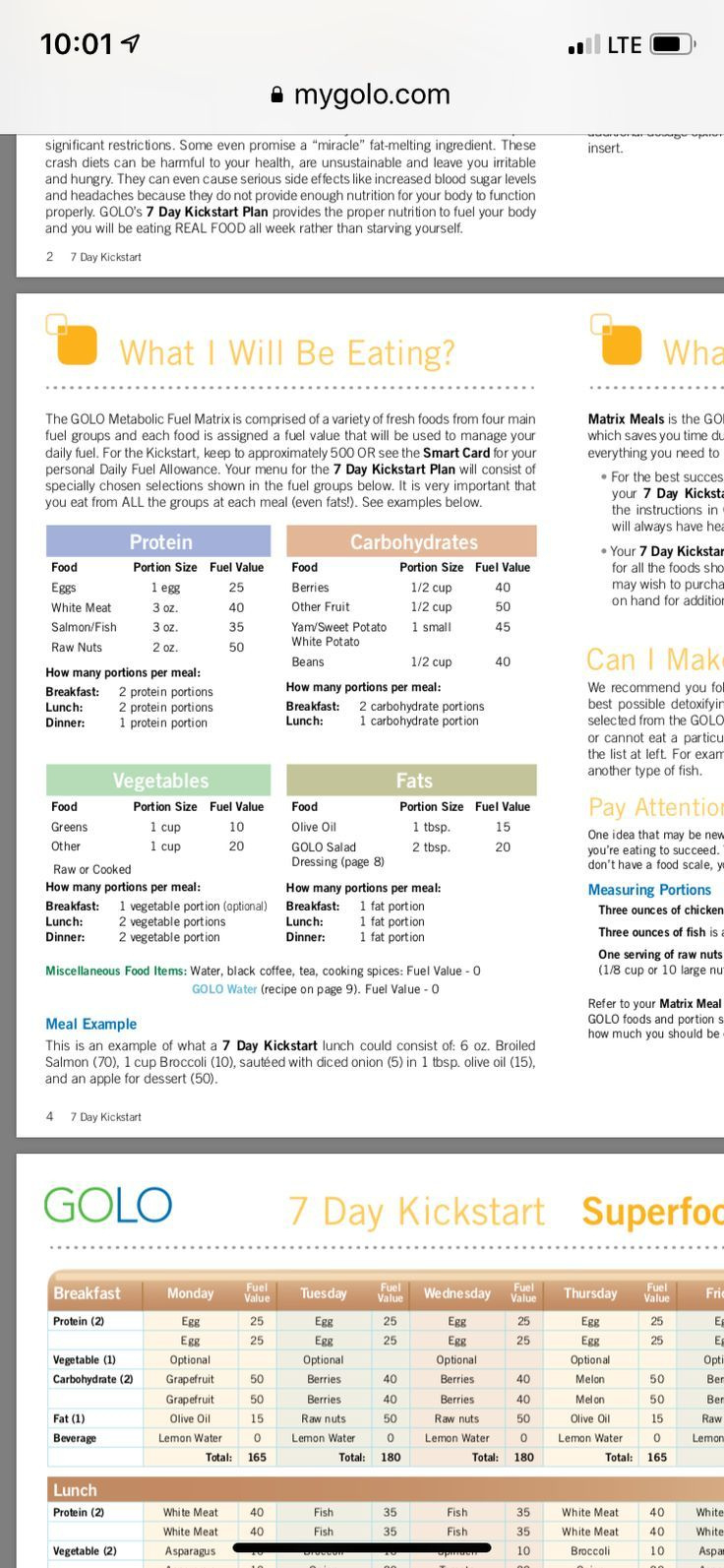 Golo Recipe Book – 1St Edition throughout Golo Recipes Free Printable