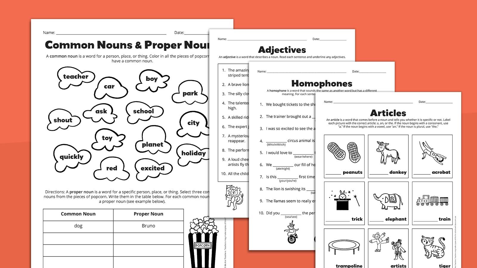 Grammar Worksheets For Grades 2–3: Free Download pertaining to Printable Grammar Worksheets For Grade 2