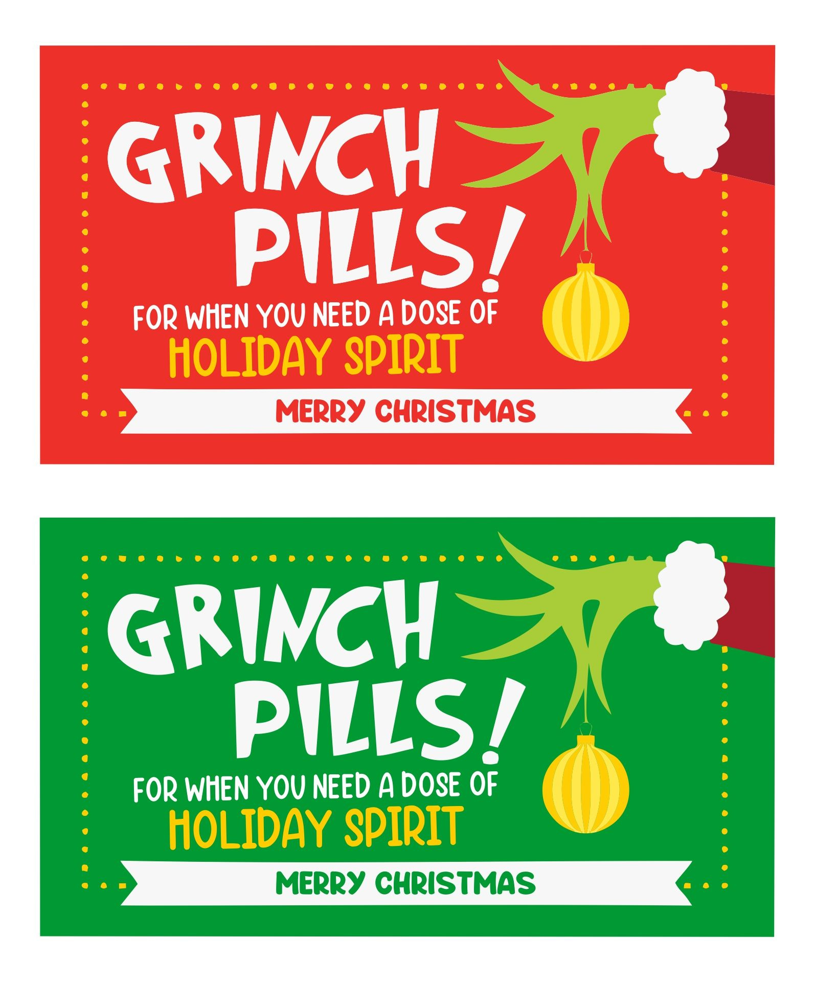 Grinch Pills Pattern - 10 Free Pdf Printables | Printablee intended for Free Printable Grinch Pills Template