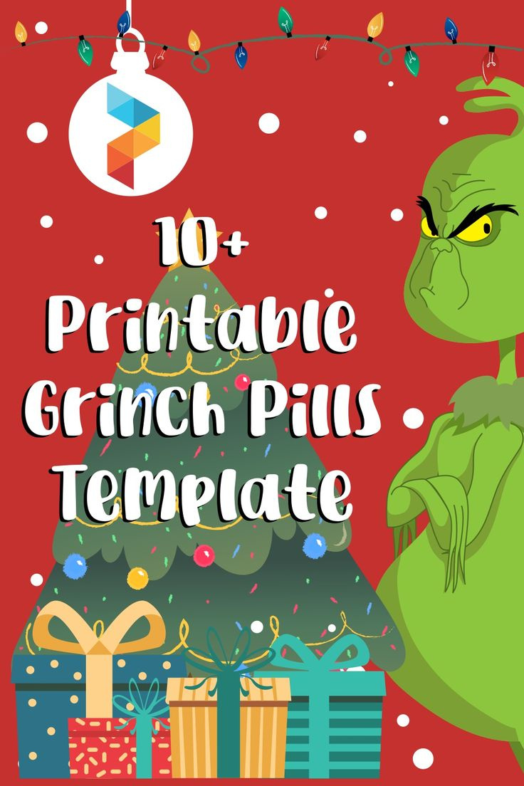 Grinch Pills Template - 10 Free Pdf Printables | Printablee throughout Free Printable Grinch Pills Template