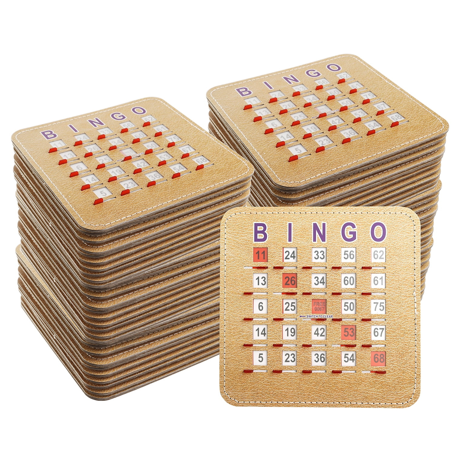 Gse Games &amp;amp; Sports Expert 5Ply Stitched Shutter Bingo Cards pertaining to Bingo Games with Slide Cards